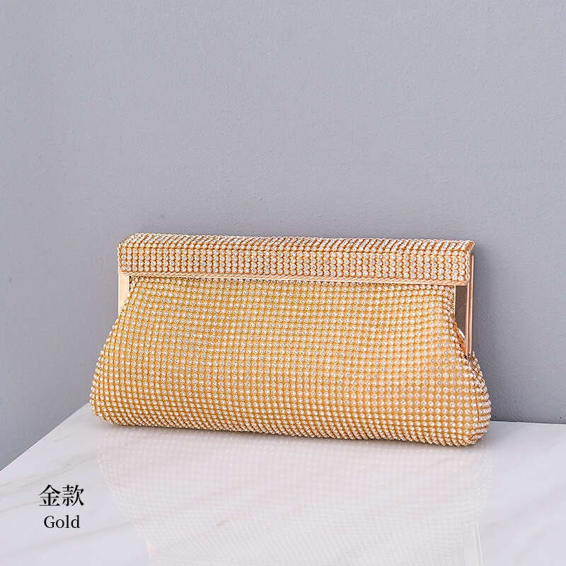 Dinner Bag New Water Diamond Dinner Celebrity Handheld Party Banquet Oblique Straddle Women S Bag KQ