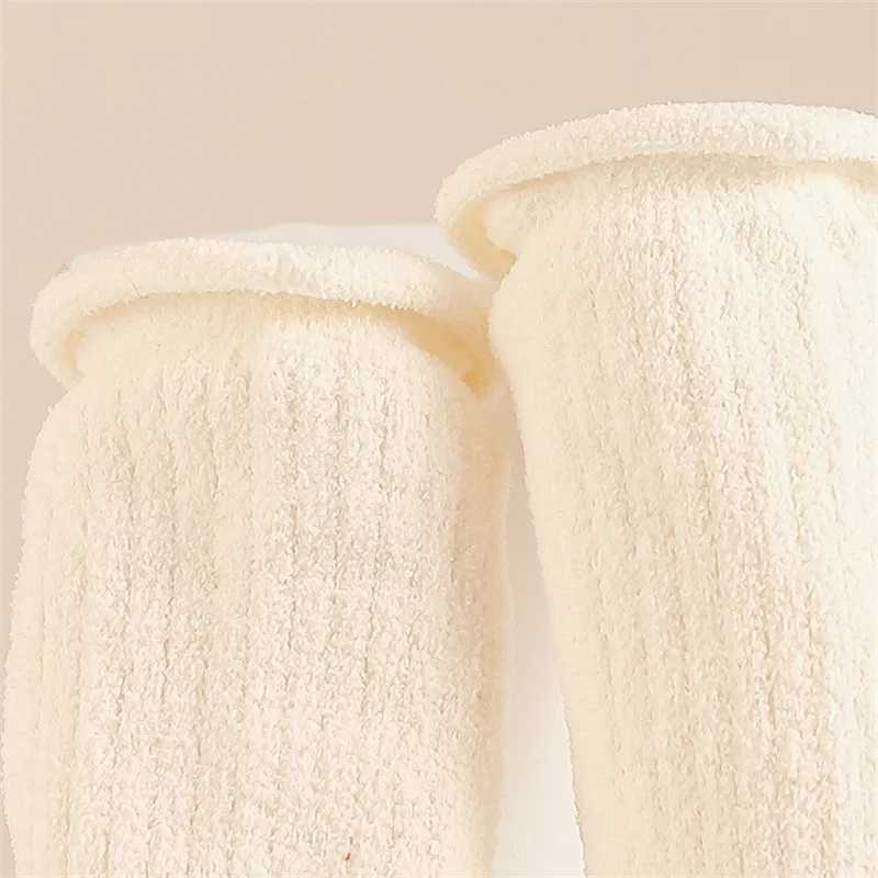 Autumn Winter Children Knee High Socks Thick Warm Coral Fleece Baby Stockings Infant Boys Girls Soft Thermal Long Socks 0-5Years G251124