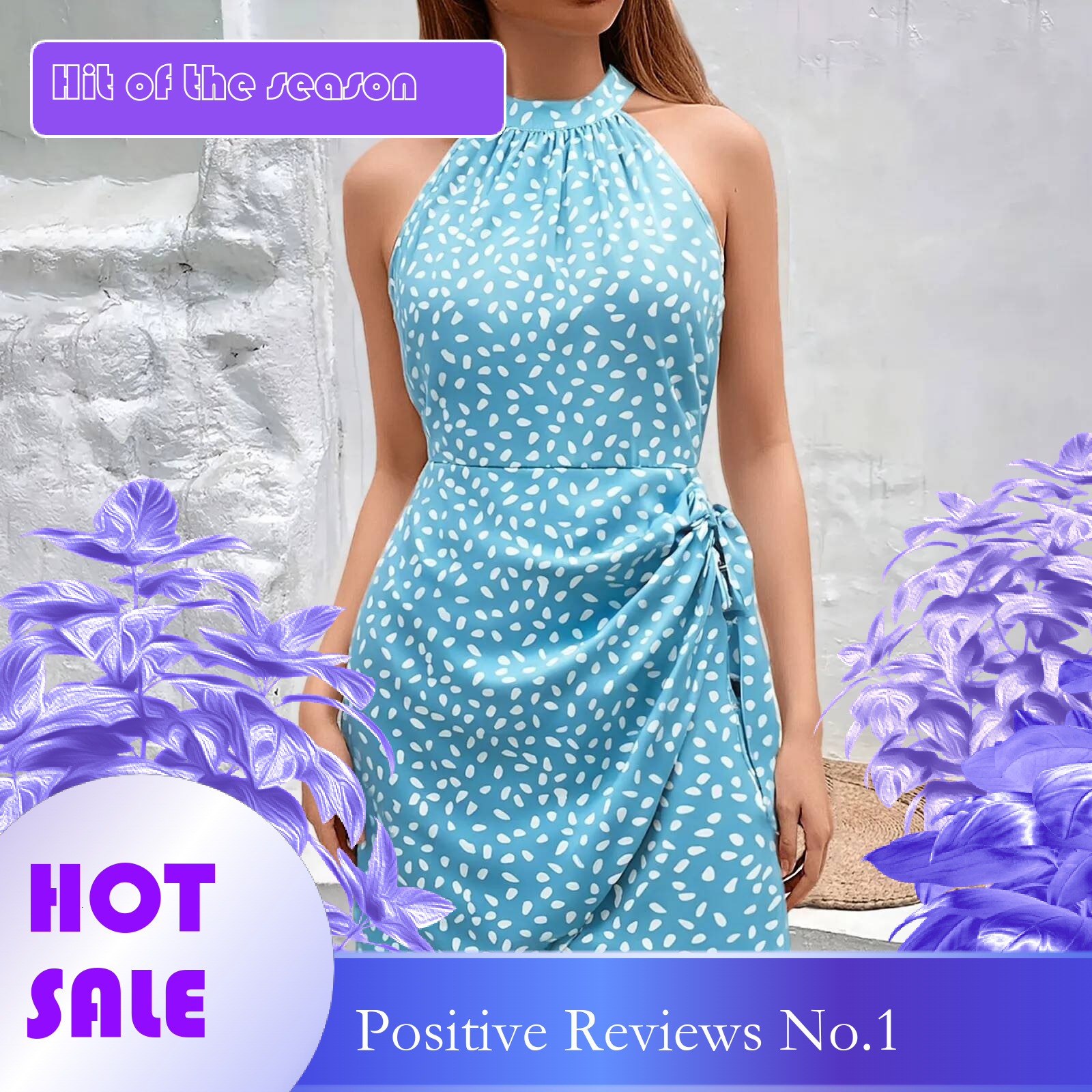 Dongdumaoyi Women S Summer Dresses Hanging Neck Sleeveless Floral Pleated Short Dress Sexy Off Shoulder Lace Up Mini Vestidos