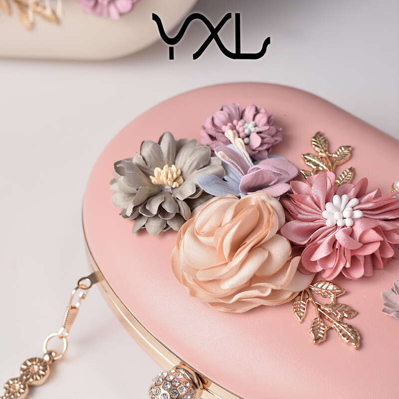 Dinner Bag New Flower Macaron Handheld Banquet Party Bridal Bag KQ
