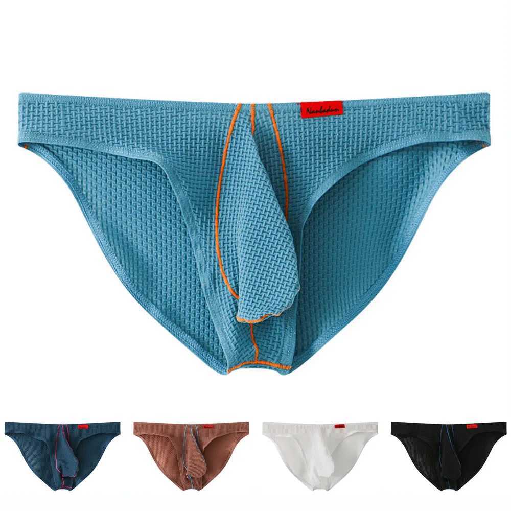 Mens Underwear U-shaped Conveyor Ice Silk Fabric Knitted Underwear Low Waist Underwear Sports Underwear M250424