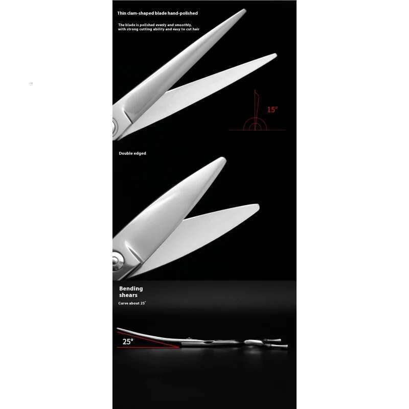 6-Inch Imported from Japan440C Steel Hair Professional Stylist Hairdresser Barber Haircutting Scissors Set