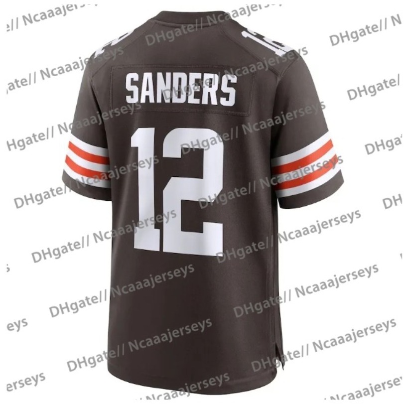 Mix Order Custom Jerseys 12 Shedeur Sanders Football Jersey Judkins Nick Chubb Schwesinger Myles Garrett 88 Name Number Selling