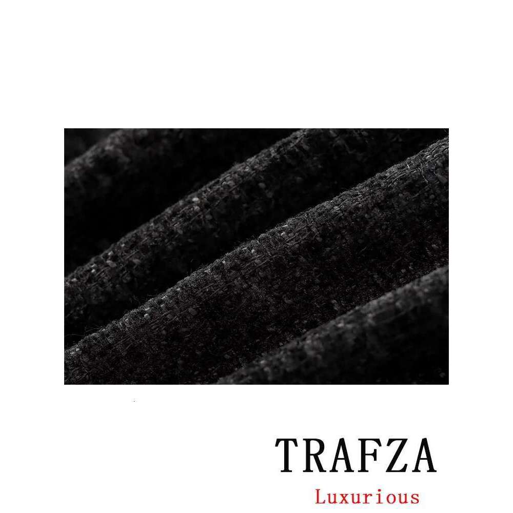 Designer Clothes TRAFZA Vintage Casual Chic Women Jackets Solid Bow Button Long Sleeve Coats New Fashion Autumn Winter Jacket Outwear