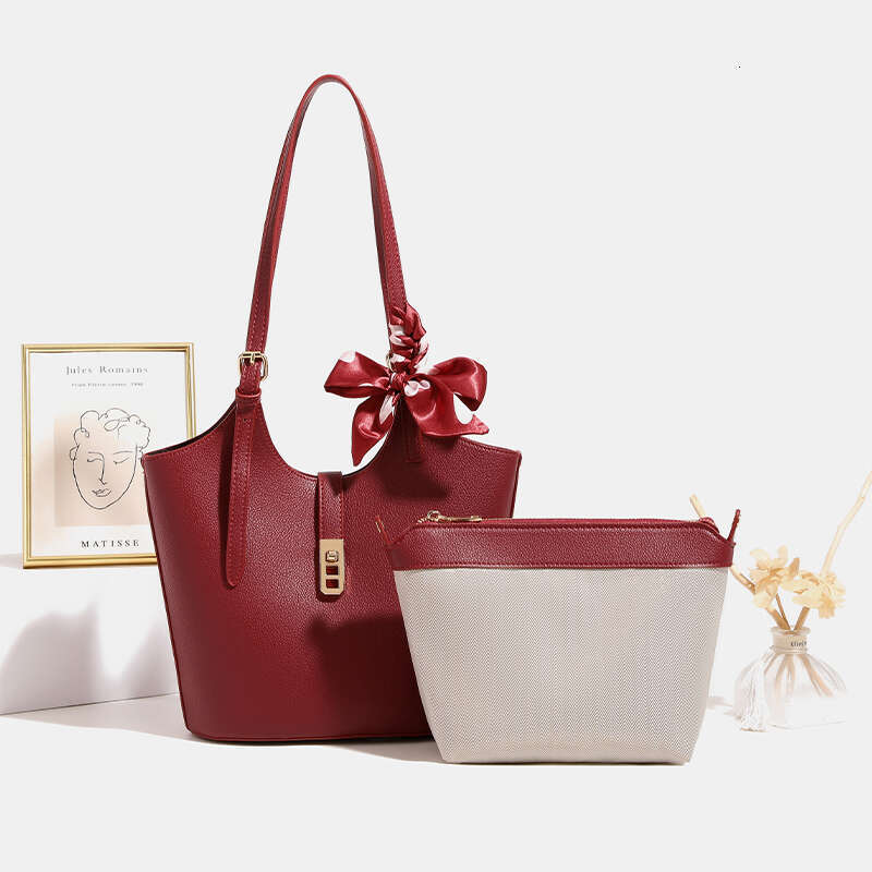 Hong Kong Red Bridal Women S Premium Wedding Handheld Vegetable Basket Versatile Large Capacity Bucket Bag