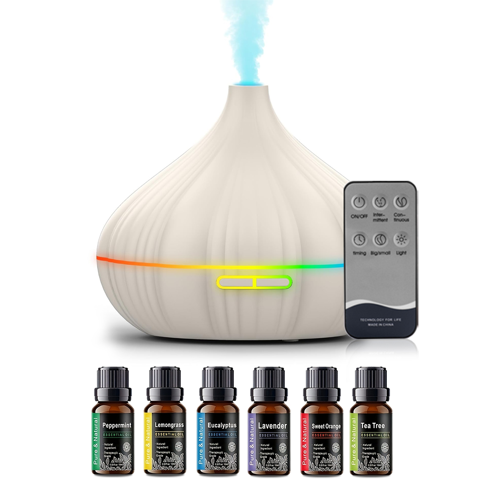 Essential Oil Diffuser, 550ml Scent Diffuser with waterless auto Off and Timer Functions, Mist humidifier with Lighting, eco-Fri
