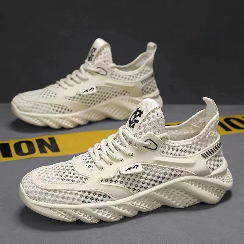 2025 New Sneakers for Men Breathable Hollow Mesh Sport Shoes Causal Running Shoes