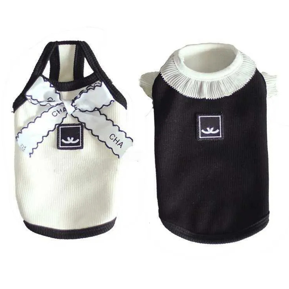 Dog Clothes Summer Designer Dog Apparel Pet Dress Shirt Luxury Dog Sundress Printed Dog Princess Dress Puppy Skirt with Classic Letters for Small Dogs