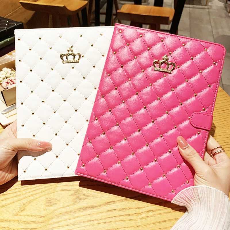 For iPad Case Air Pro 2024 MINI 1 2 3 4 5 6 7 8 9 10th Generation Case 97 105 109 102 11 inch Crown Diamond Stand Cover H251122