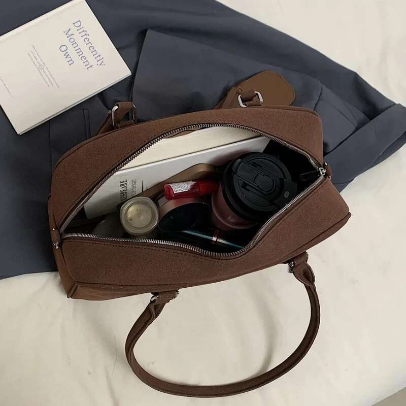 Designer Bag Big Size Women Bowling Bags Suede Pure Color Large Capacity Shoulder Crossbody Bag With Long Strap 2025 Designer Handbags