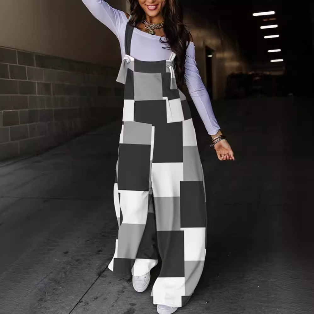 2023 New Autumn Printed Waist Strap Pants for Women