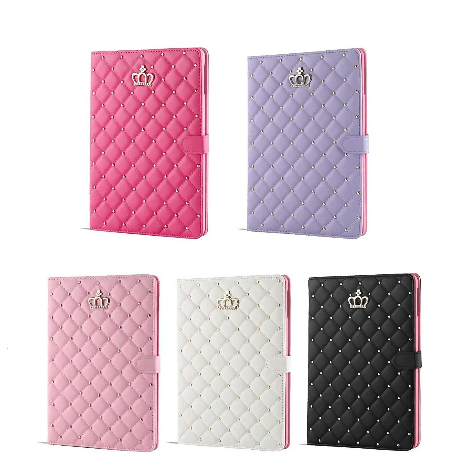 For iPad Case Air Pro 2024 MINI 1 2 3 4 5 6 7 8 9 10th Generation Case 97 105 109 102 11 inch Crown Diamond Stand Cover H251122
