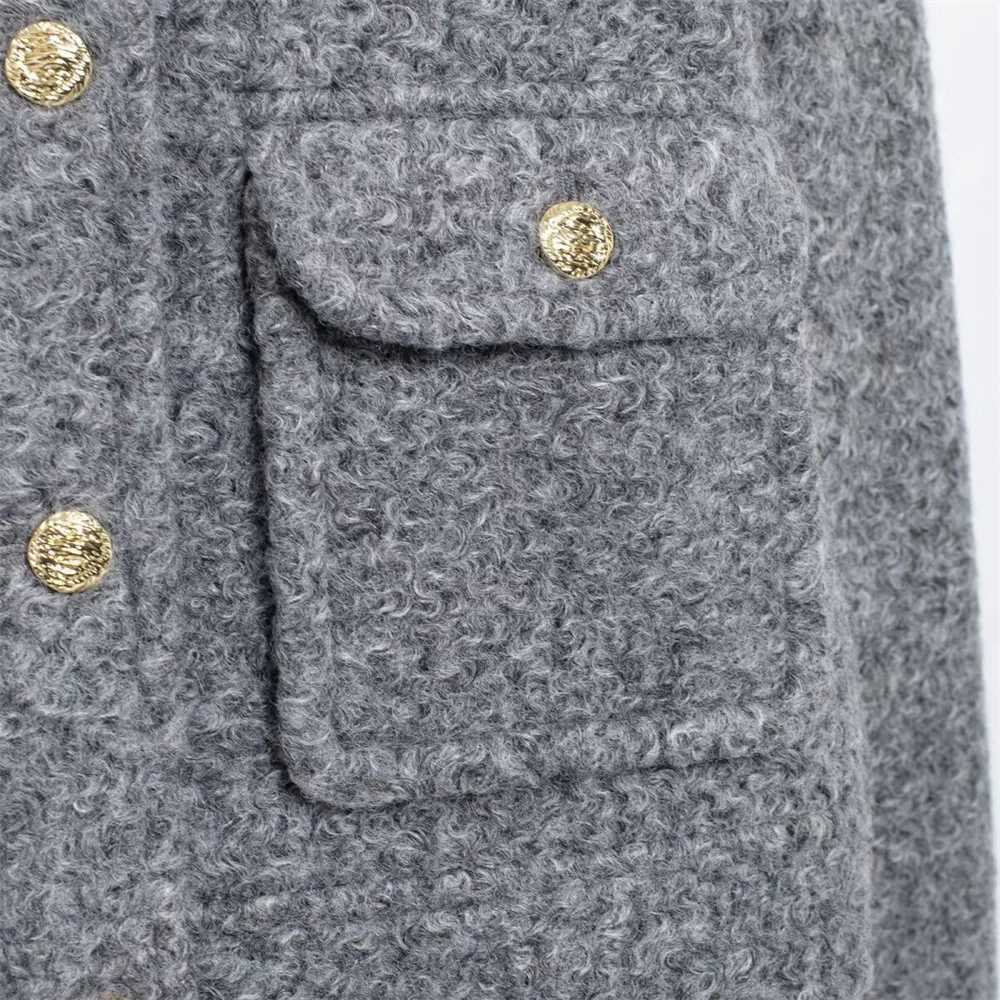 Autumn New Collection Womens Versatile Pearl Leather Short Jacket Coat Single breasted Top J251124