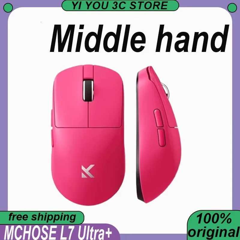 MCHOSE L7 Ultra Wireless Mouse Tri-mode 24G BT PAW3395 8K Rechargable Portable Customized Lightweight Laptop Esports Mice PCM251124