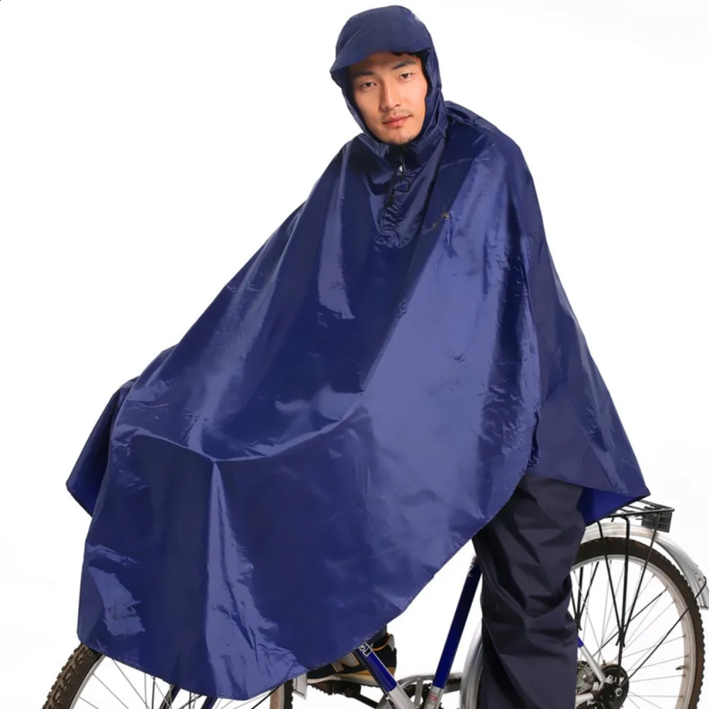 Bicycle single adult raincoat Mens and womens raincoat Students riding waterproof oversized electric raincoat 250421