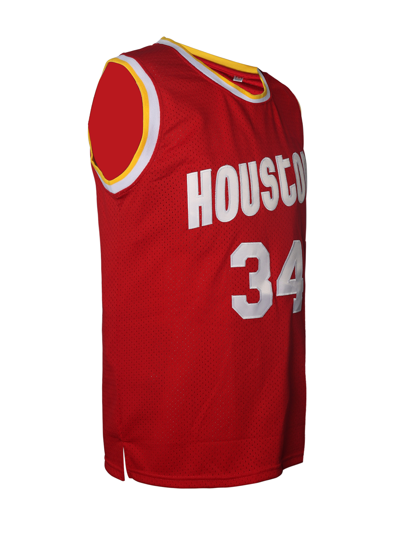 Mens 34 OLAJUWON Embroidered Basketball Jersey IN STOCK FAST SHIPPING Size S-XXXL