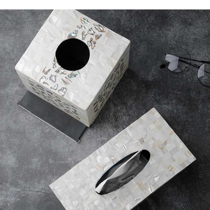 Tissue Box Square Napkin Toilet Paper Storage Boxes Home Desktop Cosmetics Jewelry Containers OrnamentsM251124