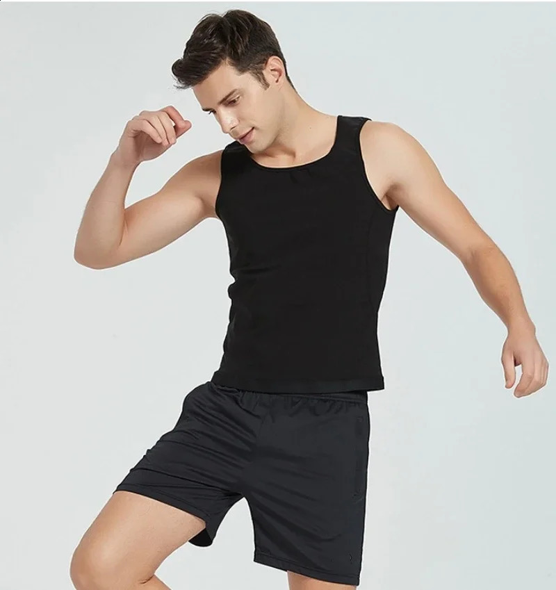 Men Neoprene Sweat Sauna Vest Body Shapers Vest Waist Trainer Slimming Vest Shapewear Waist Shaper Corset Tank Top 250424