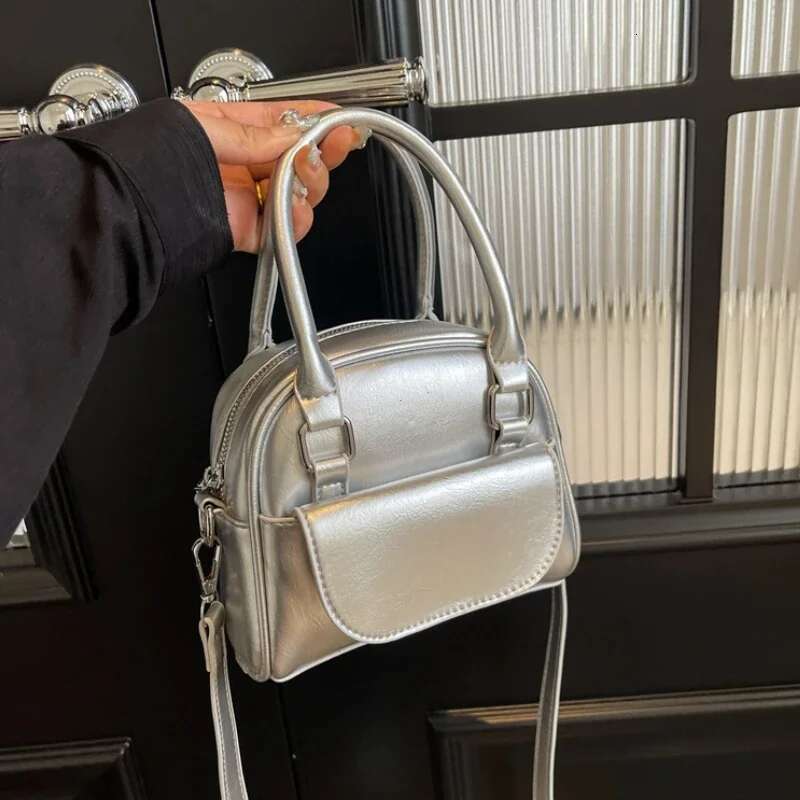 Red Solid PU Leather Shoulder Underarm Women's Fashion Casual Purses And Handbags Ladies Commuter Crossbody Bag Bags Designer Women Bag