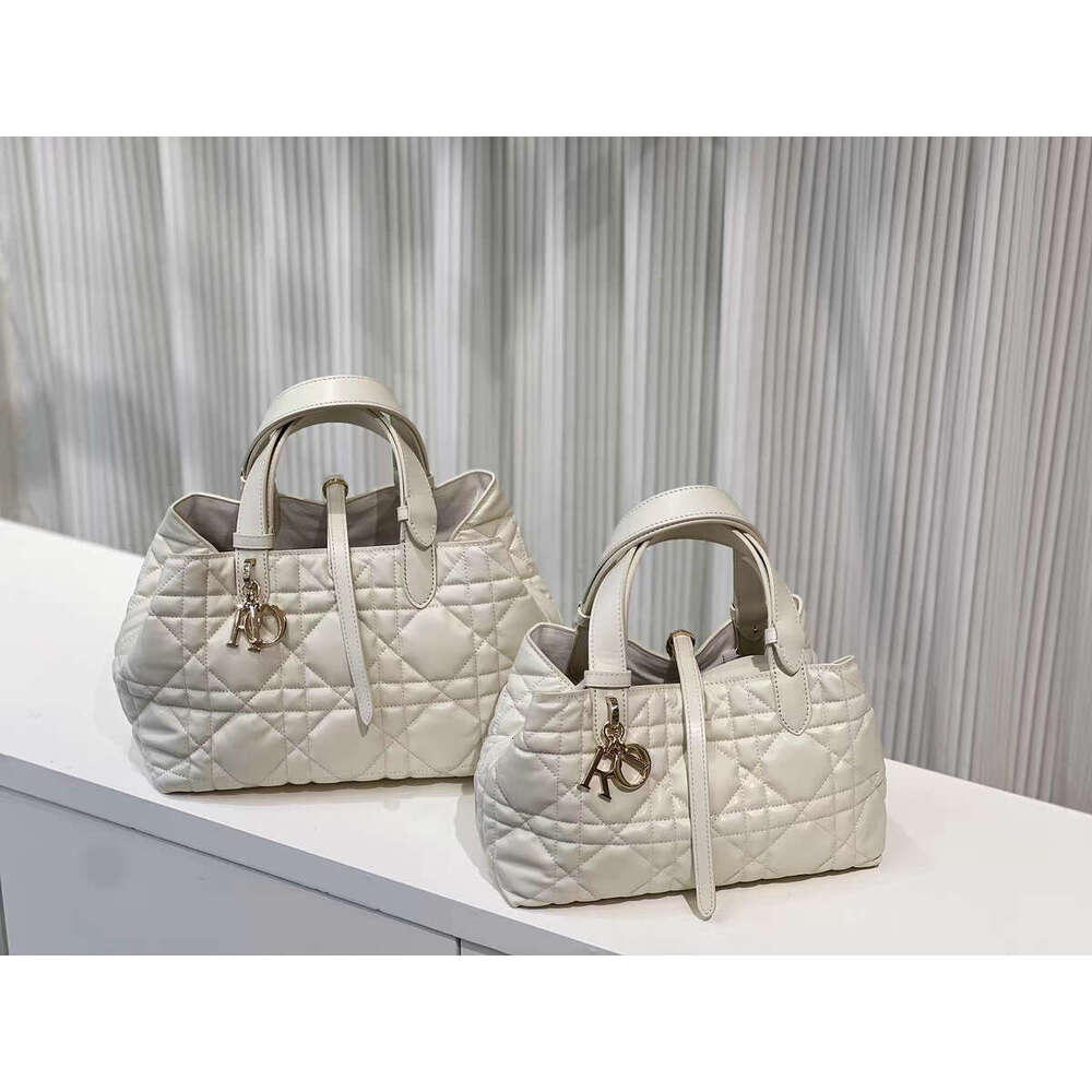 New D Home Daifei Tote High end Lingge Handbag Leather Women's Single Shoulder Large Capacity Bag