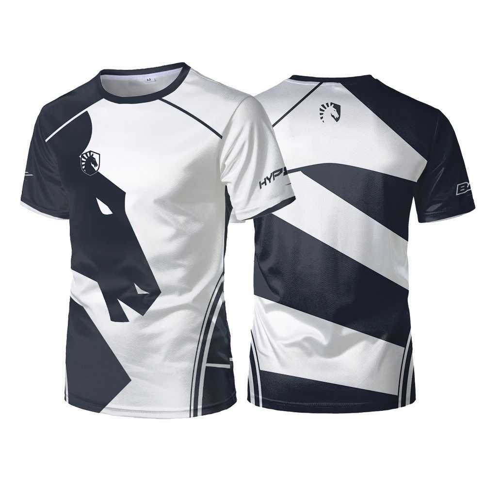 2024 New Team Liquid Esports Uniform T-shirt CSGO LOL DOTA2 Game Match T-shirt Casual Breathable Sports Shirt Top T-shirt w250424