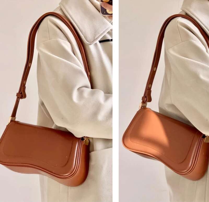 JP Saddle Women's Fashion Retro Adjustable Underarm Crossbody Bag