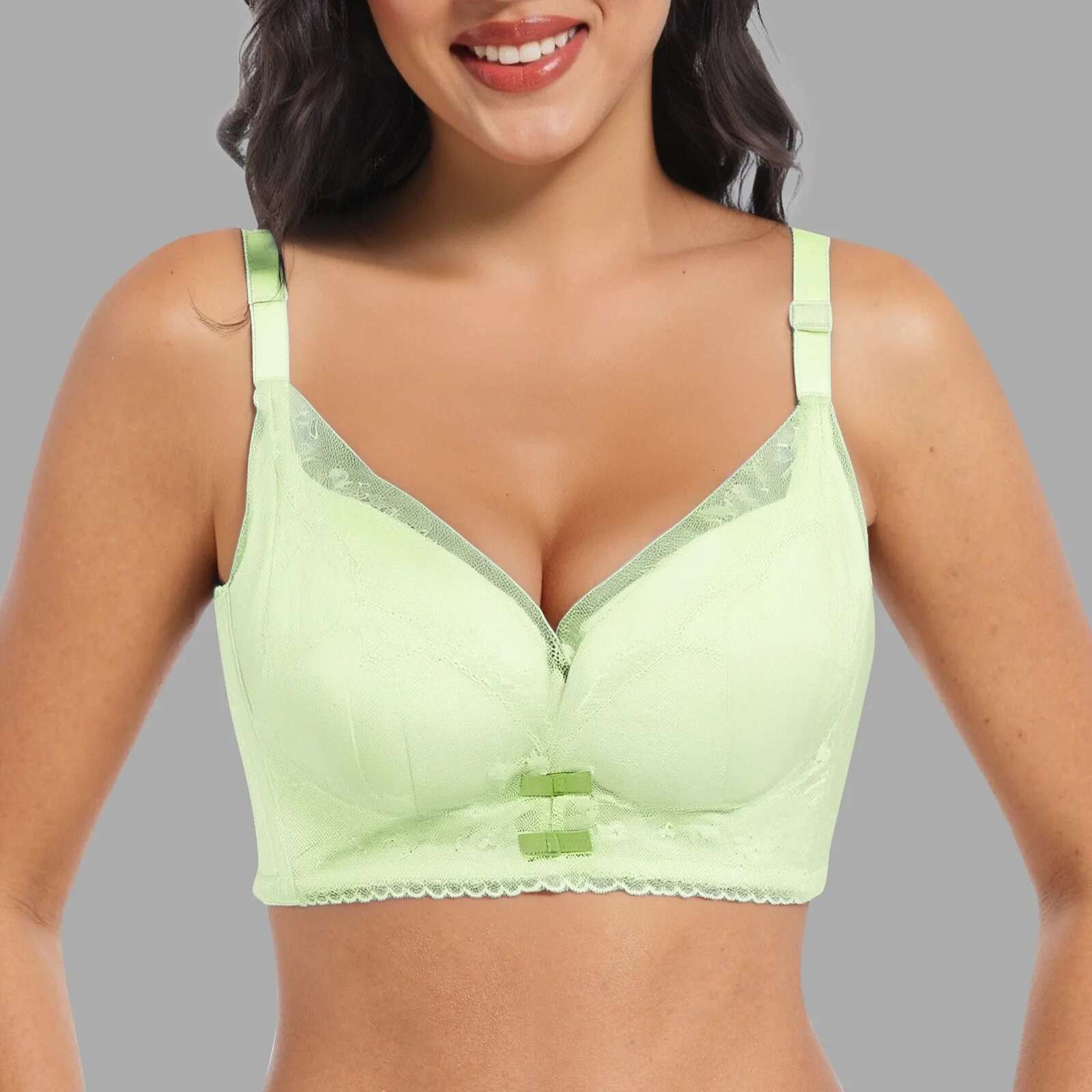 Dongdumaoyi Women Sexy Bras Wireless Seamless Smooth Comfort Breast Holding Anti Sagging Bra Fashion Female Deep V Gather Bralette Women S Tight Under