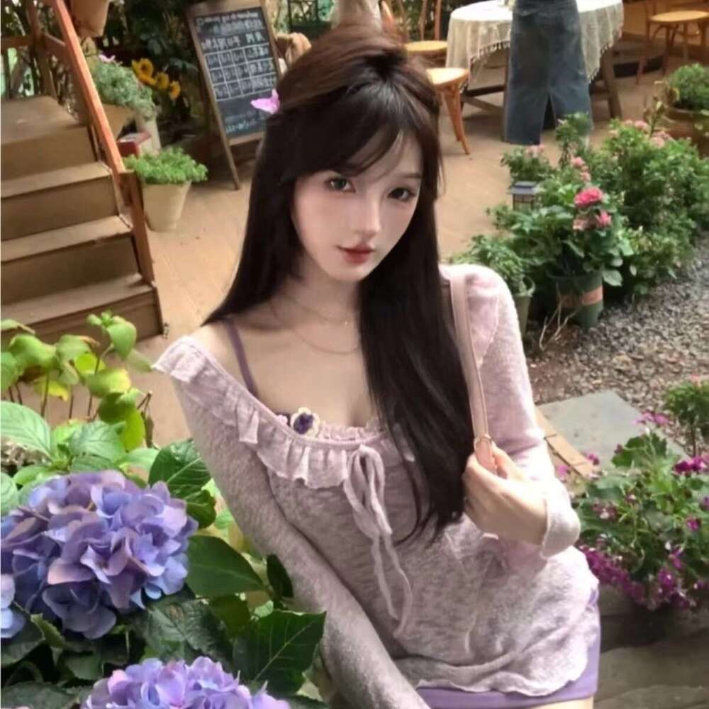 Sunscreen For Women 2025 Summer New Design, Pure Desire Wind Lace Sweet Dress Two Piece Set