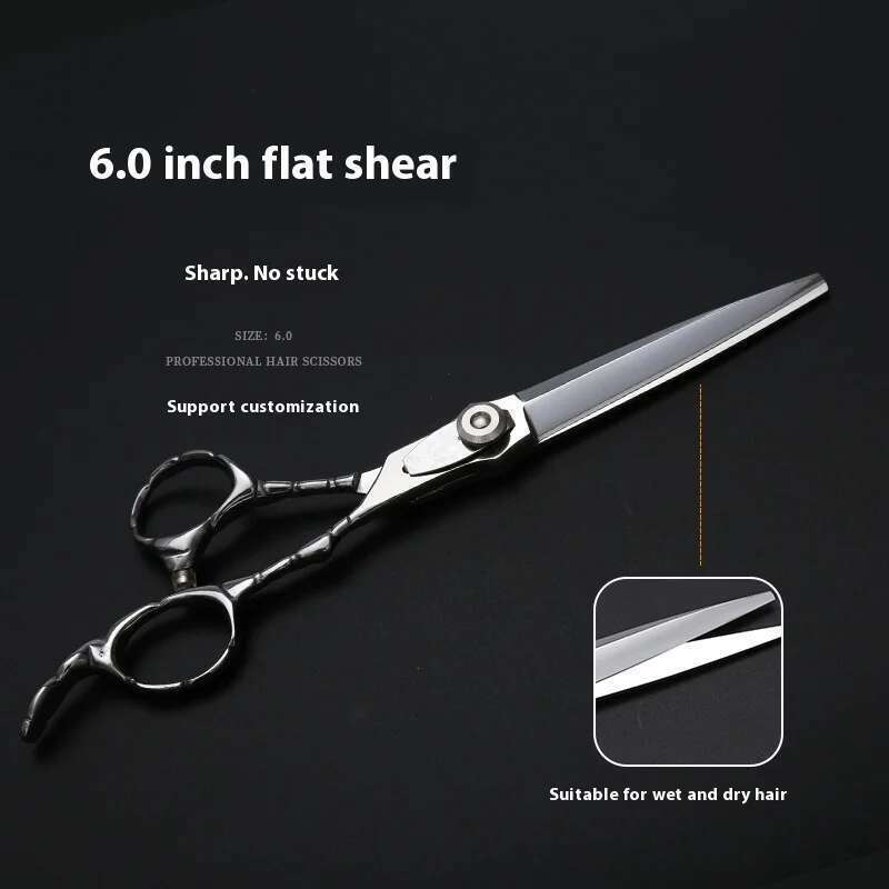 6-inch high-end salon hairstylist hairdressing scissors, flat haircuts, dental clippers, thinning haircuts, and hairdressing scissors