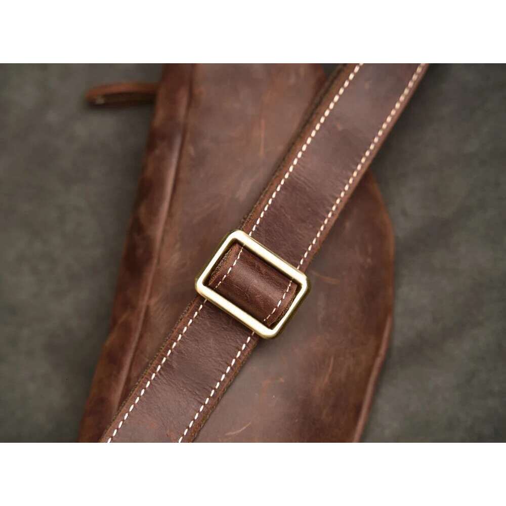 Texture Genuine Leather Retro Waist Multifunctional Crossbody Outdoor Chest Mobile Phone Bag