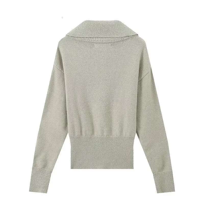 Designer Clothes Spring 2025 New Chic Elastic Slim Pullover Street Elegant Young Fashion Women's Sweater