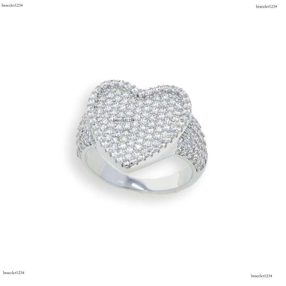 Luxury designer Colored Ring Ice Out VVS Moissanite Ring Hip Hop Punk Rap Women Jewelry with FREE shipping