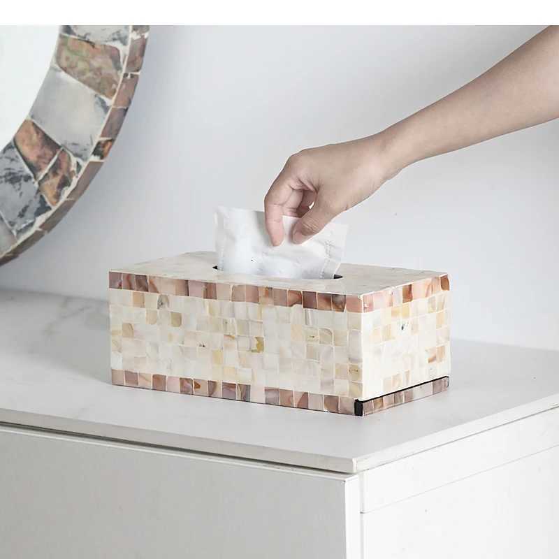 Tissue Box Square Napkin Toilet Paper Storage Boxes Home Desktop Cosmetics Jewelry Containers OrnamentsM251124