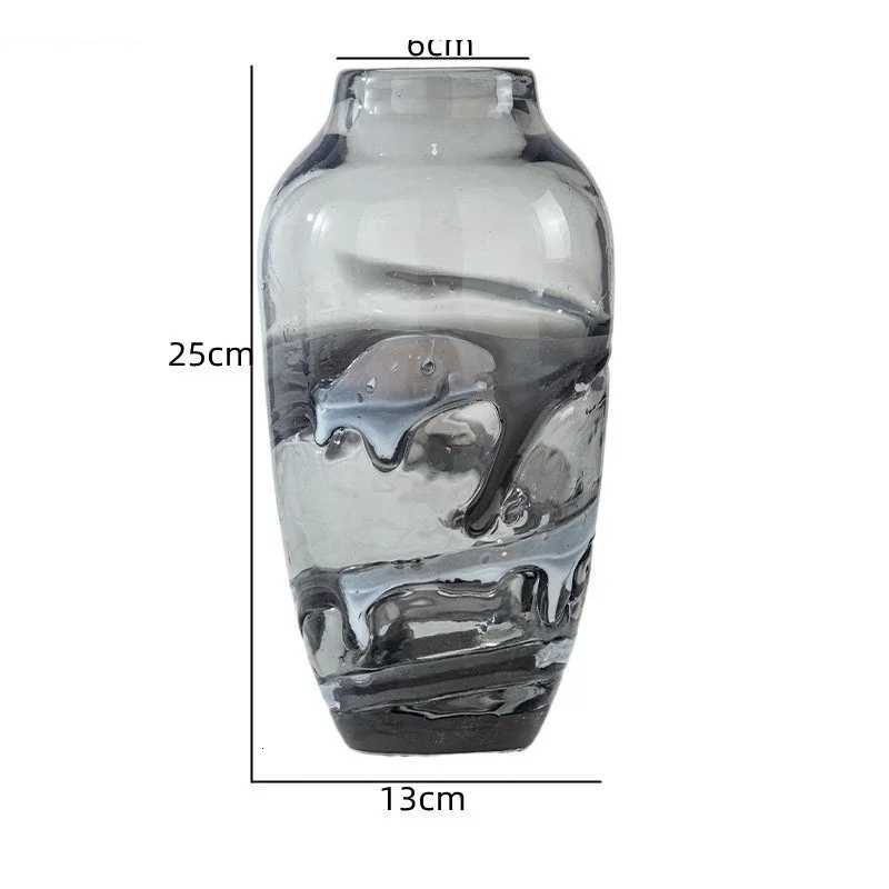 Light Luxury Glass Vase Living Room Foyer Decoration Hydroponic Flower Arrangement Home Art C251124