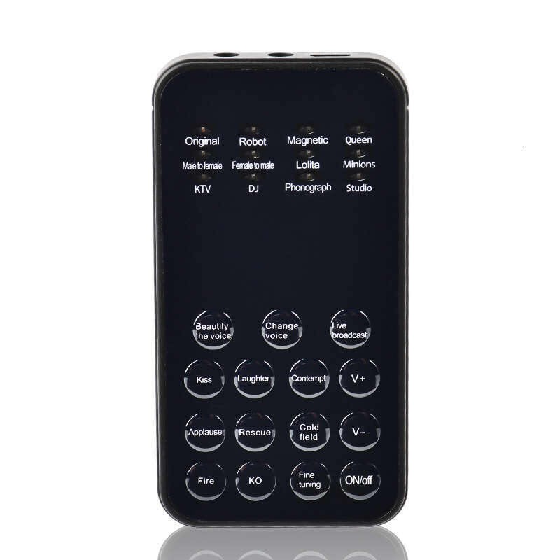 Mobile phone computer universal live mini sound card voice changer One-key American sound eating chicken game K song voice changer