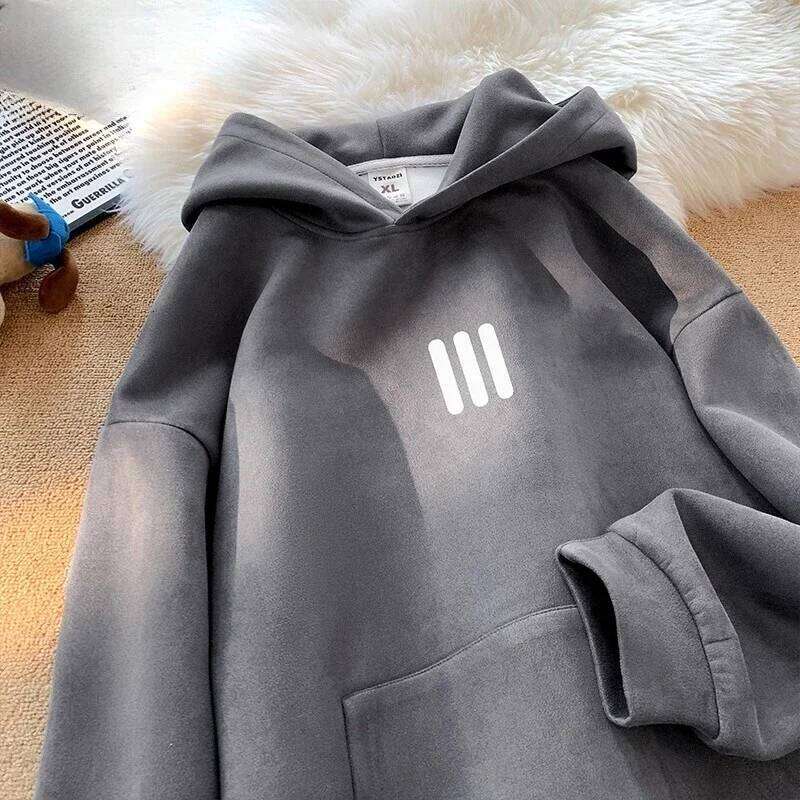 Classic Style Men's Women's Clothing Autumn Winter Casual Super Large Hoodie Sportswear Warm And Windproof