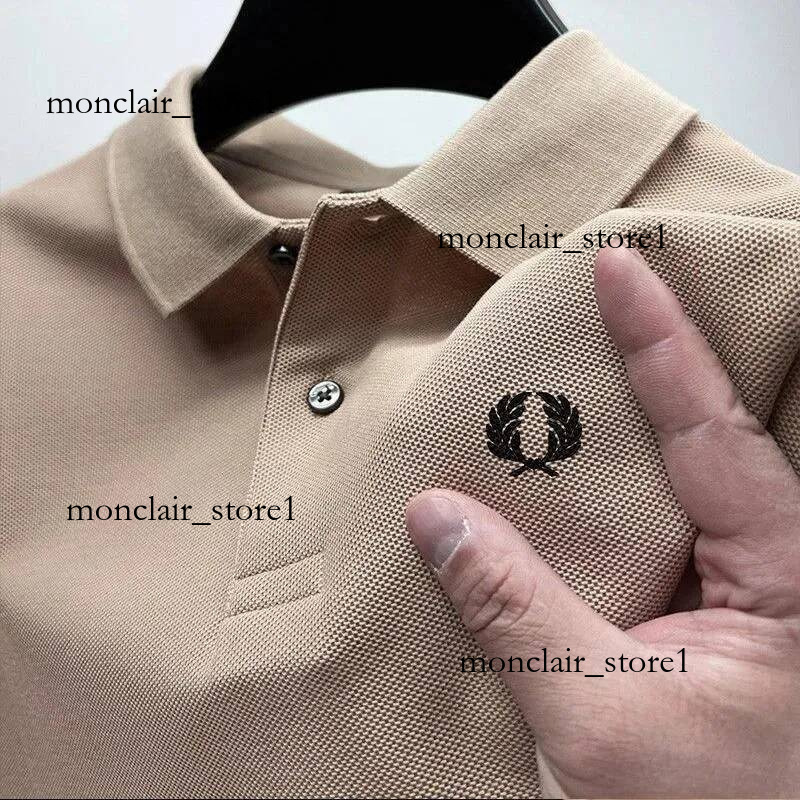Men's Polos Perry Polo Shirt Summer Quick Drying High Quality Designer Senior Business T-Shirt Breathable Sports Hiking Casual 8Bc