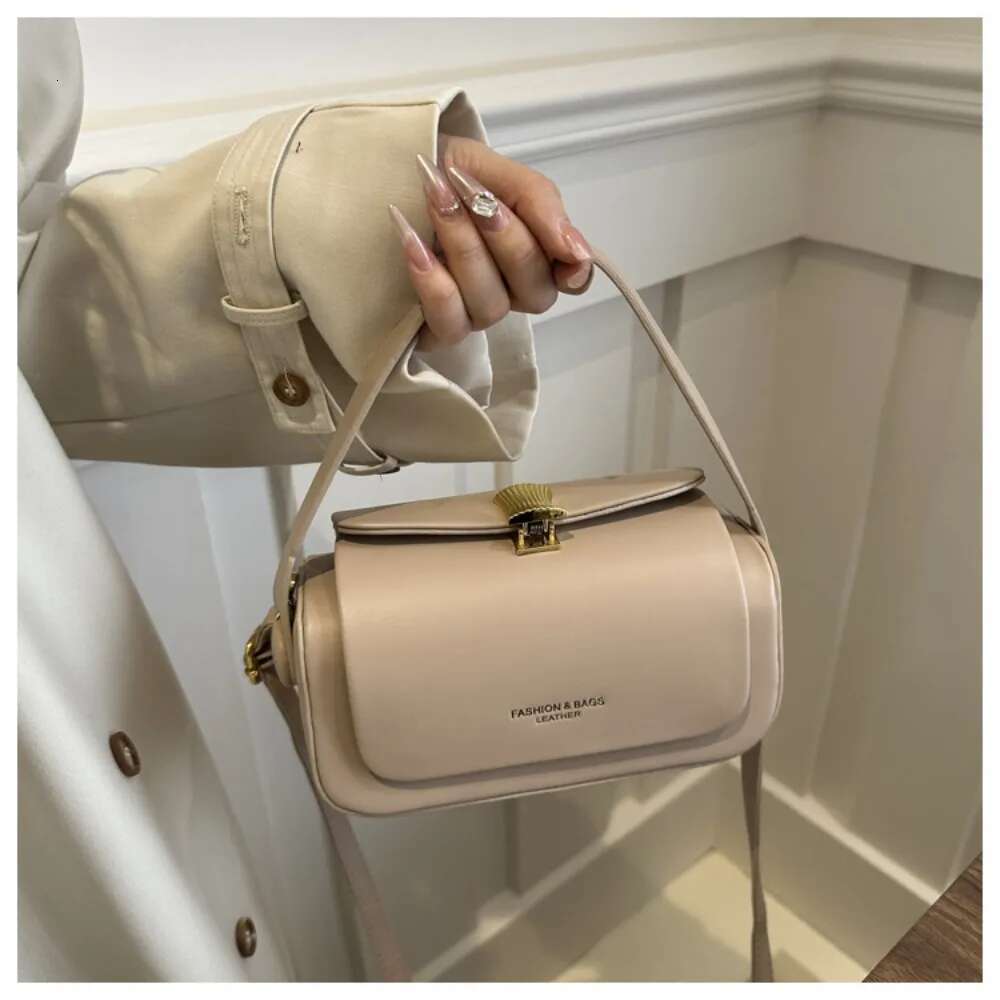 Luxury Designer Fashionable And High-End Small Square For Women New Spring/Summer Single Shoulder Textured Crossbody Bag