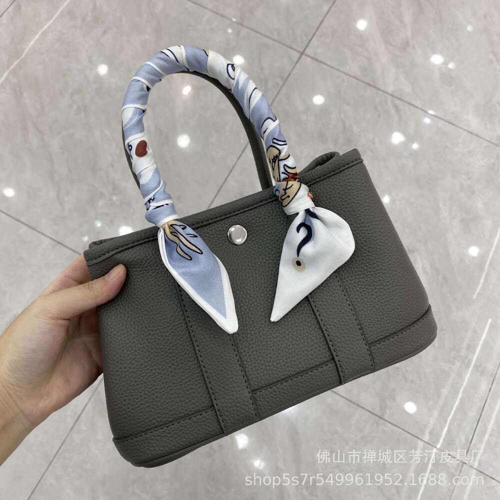 Designer Bag Silver Buckle Garden Mother S Soft Leather Women Lychee Pattern Handbag Shoulder Crossbody Versatile For Commuting