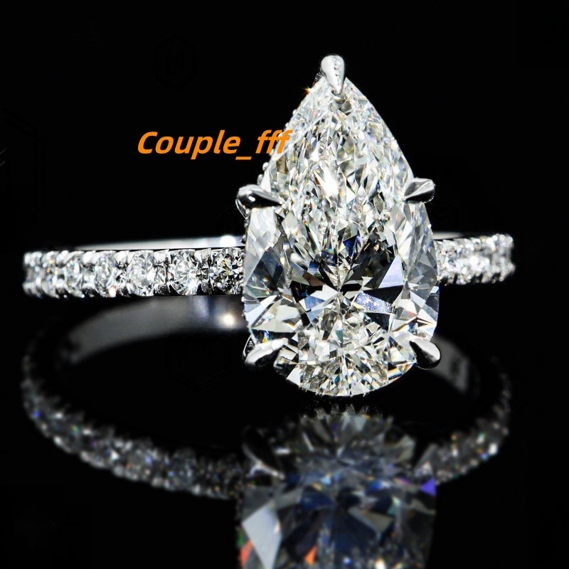 Gia Igi Certified Cvd HPHT Lab Grown Created Diamond 14k 18k Solid Gold White Gold Rings Oval Engagement Ring Jewelry for Women