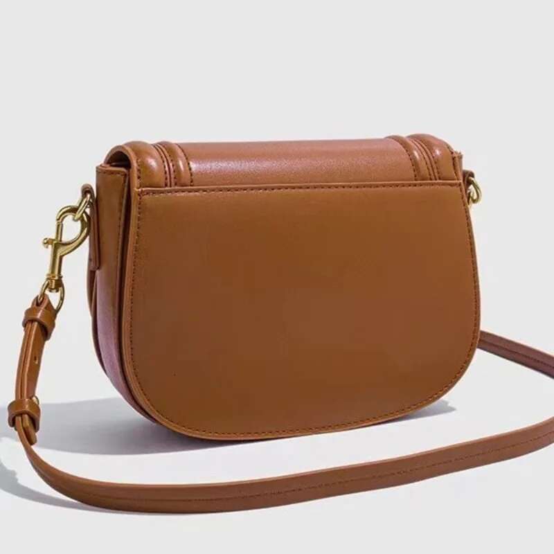 New With Wide Shoulder Straps And Diagonal Cross Armpit Saddle Bag, Trendy Women's Bag