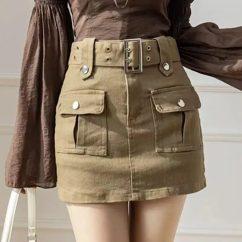 2025 Fashion Products High Waist SpringSummer Aline Street Clothing Cowboy Women 250417