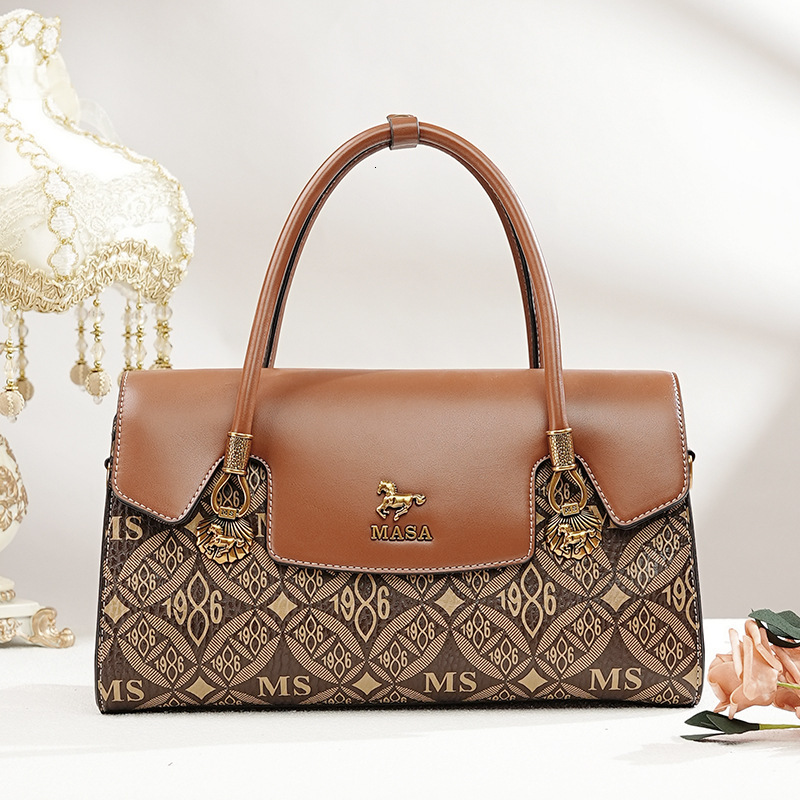 Light Luxury Fashionable Vintage Women S Casual One Shoulder Crossbody Handbag New Mommy Bag Massa Tote Bag