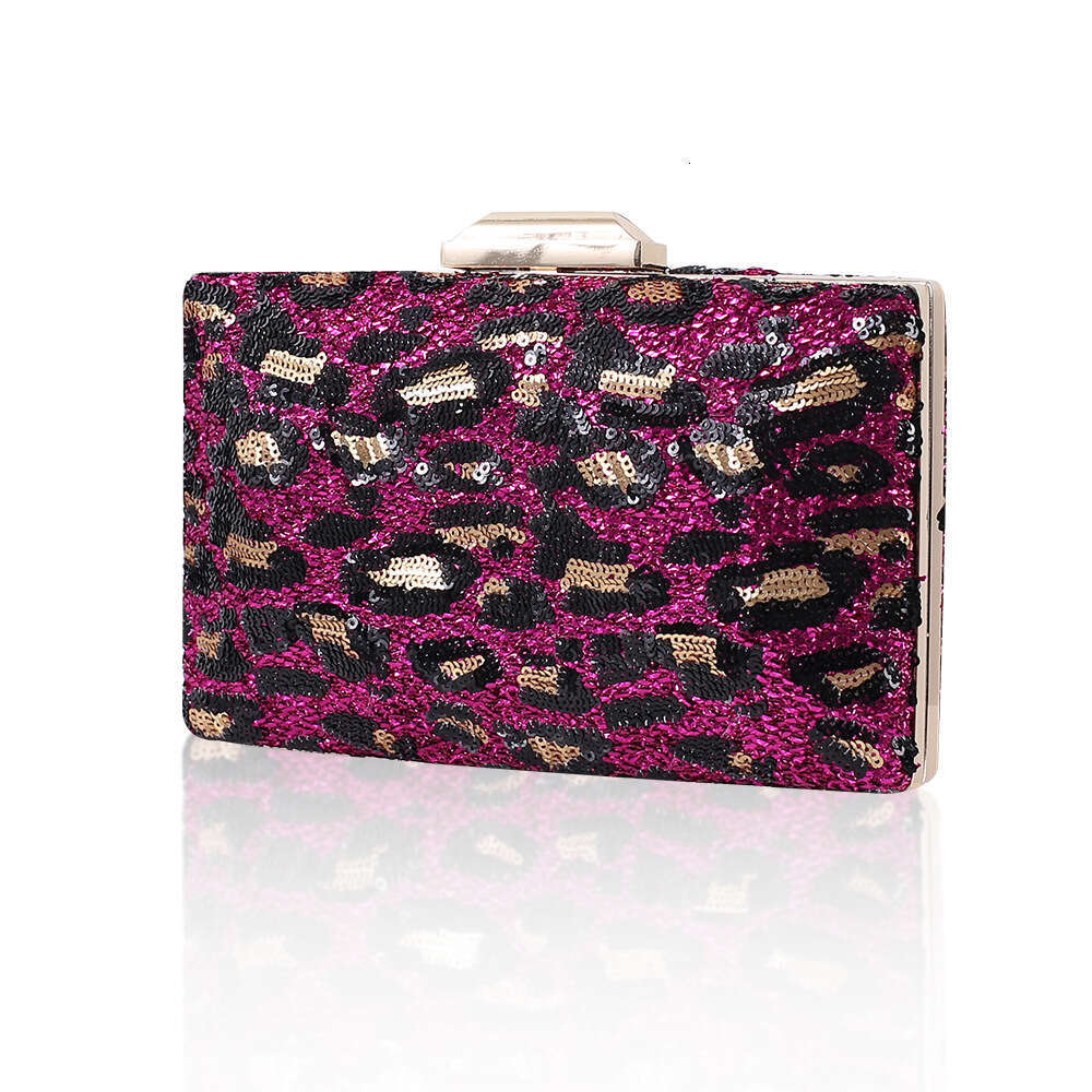 Dinner Bag Wind Leopard Pattern Dinner Beaded Dress Handheld Temperament Bridal Women S Bag KQ