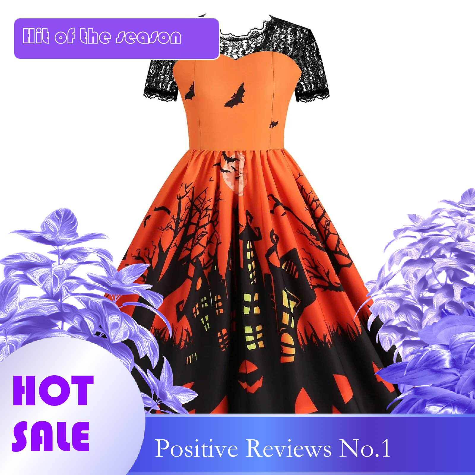 Dongdumaoyi Fancy Magic Witch Halloween Costume Women Bat Ghost Gothic Black Dress Carnival Party Princess
