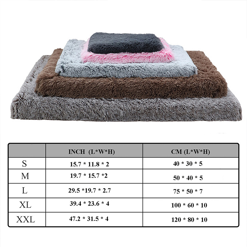 ONLY Cover Dog Bed Covers Replacement for Dogs Medium Large Dogs Bed External Covers DIY Dog Cushion for Rectangular Foam Bed Removable Washable Pet B