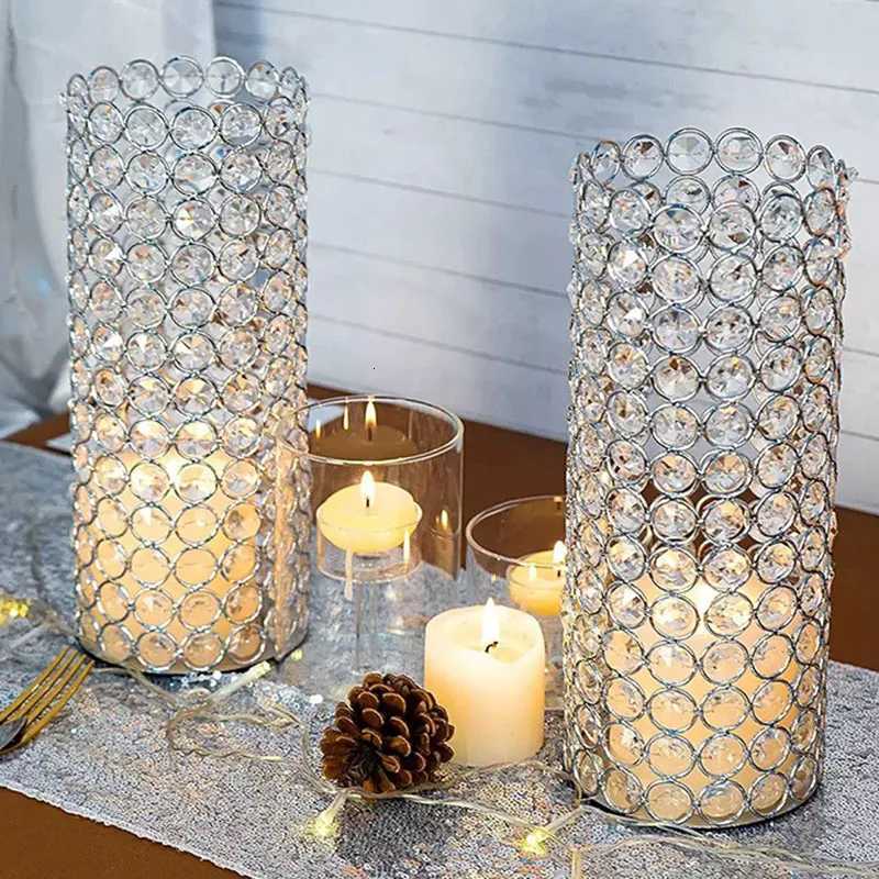 Crystal Glass Flower Vase For Wedding Centerpieces Luxury Plant Pot Living Room Home Hotel Dining Table Decor C251124