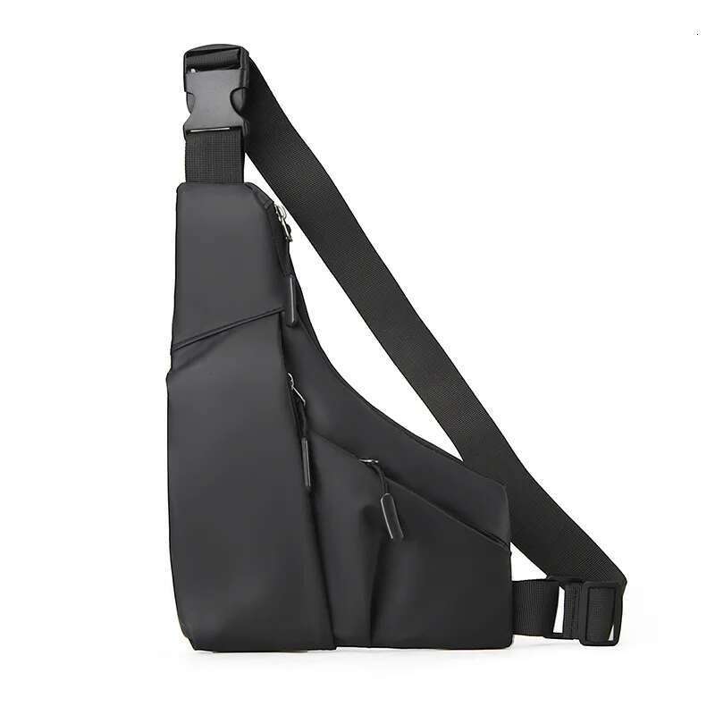 Designer Bag 2025 2025 New Anti-Theft Close Gun Triangle Leather Film Men's Left And Right Crossbody Leisure Chest Bag Luxury Bag