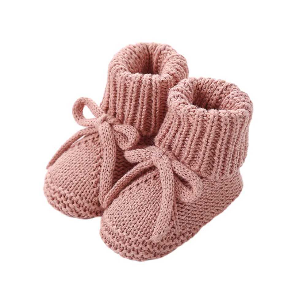 1Pair Newborn Knitted Baby Knee-Length Socks 0-12M Bows Princess Girls Stockings Autumn Winter Handmade Ankle Sock Infant Ch G251124