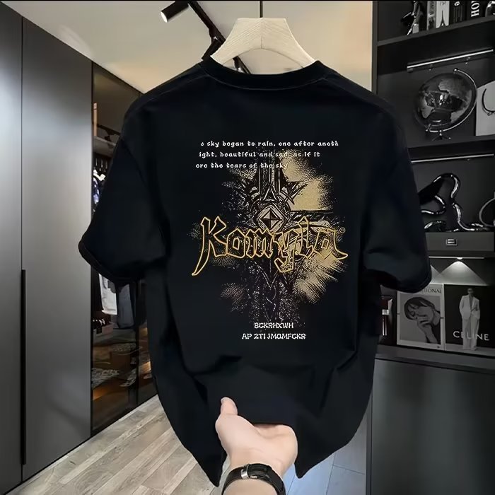 Hot New free shipping designer t-shirt for mens womens black white New summer Fashionable and versatile T-shirt